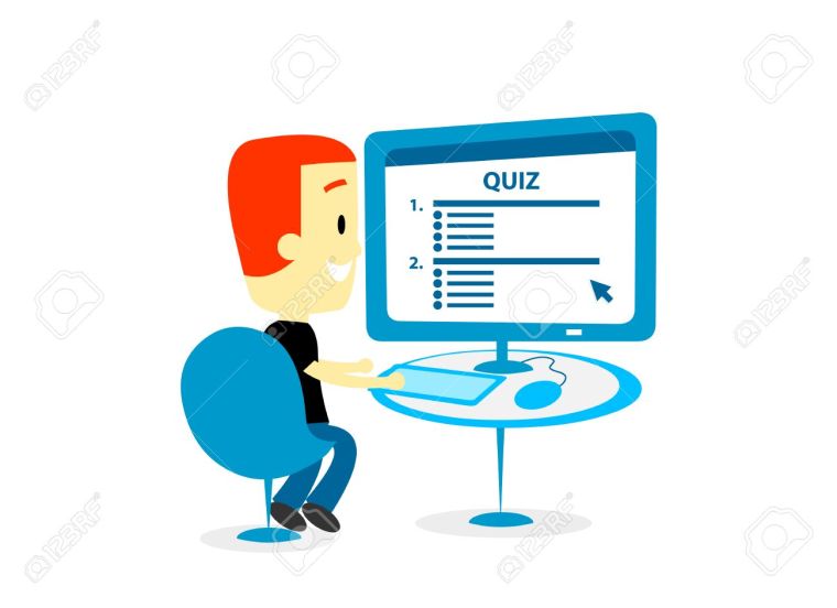 31447096-Man-Taking-A-Digital-Quiz-Questionaire-Test-Survey-on-A-Computer--Stock-Photo